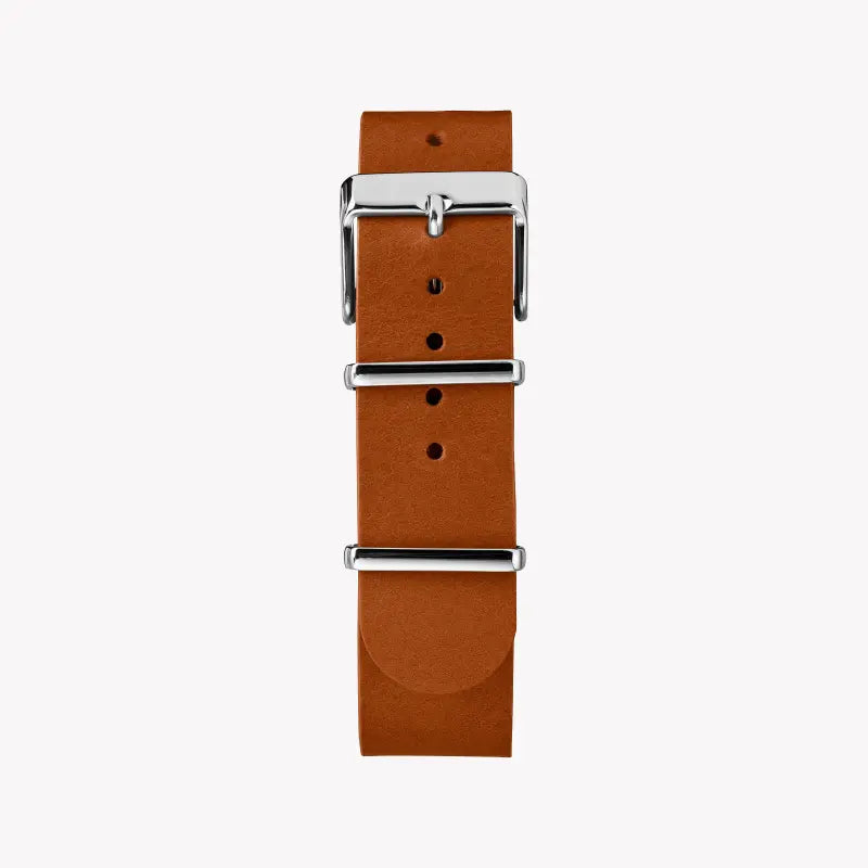 Timex Men's Brass Watch, Black Dial, Brown Leather Strap | TW2P97900-2