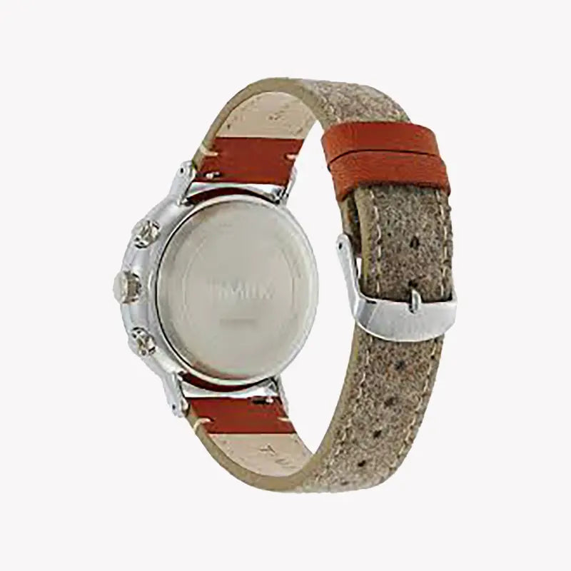 Timex Unisex Tan Fabric Watch, White Dial | TW2R62000-2