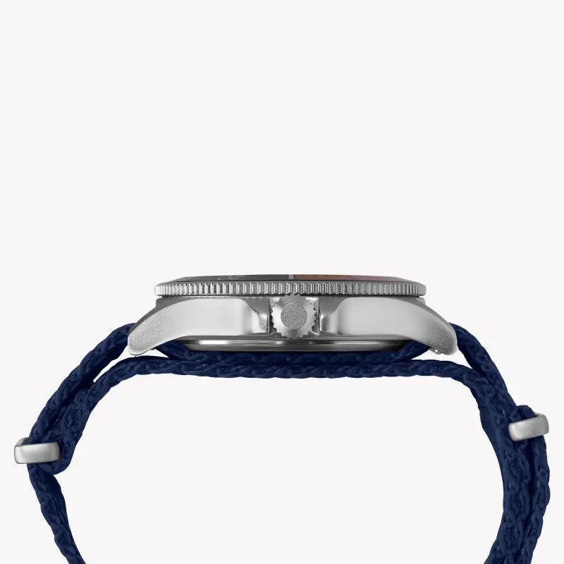Timex Men's Blue Fabric Watch, Brass Case | TW2T30400-1