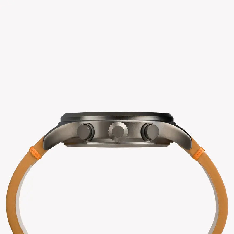 Timex Men's Brass Green Dial, Tan Leather Strap | TW4B04400-1