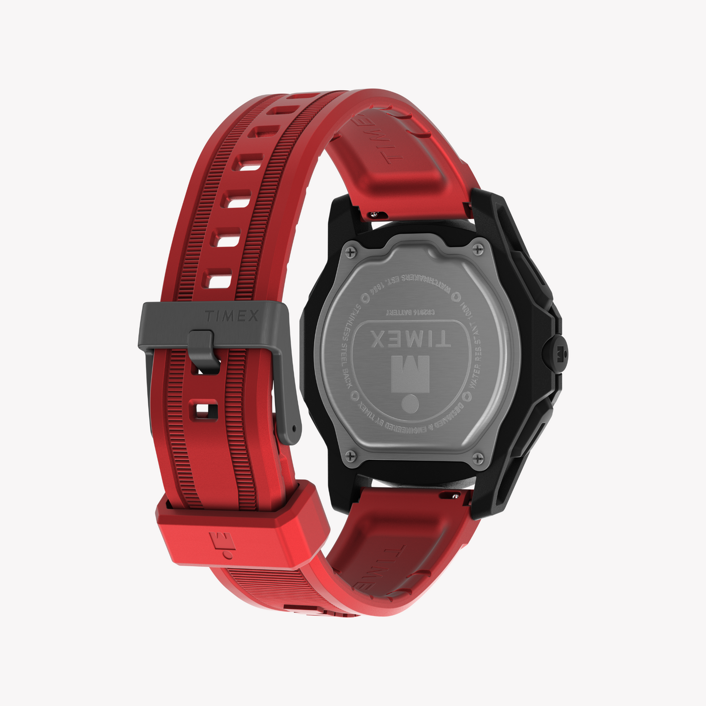 Timex Men's Resin/Rubber, Black/Red | TW5M57900-2