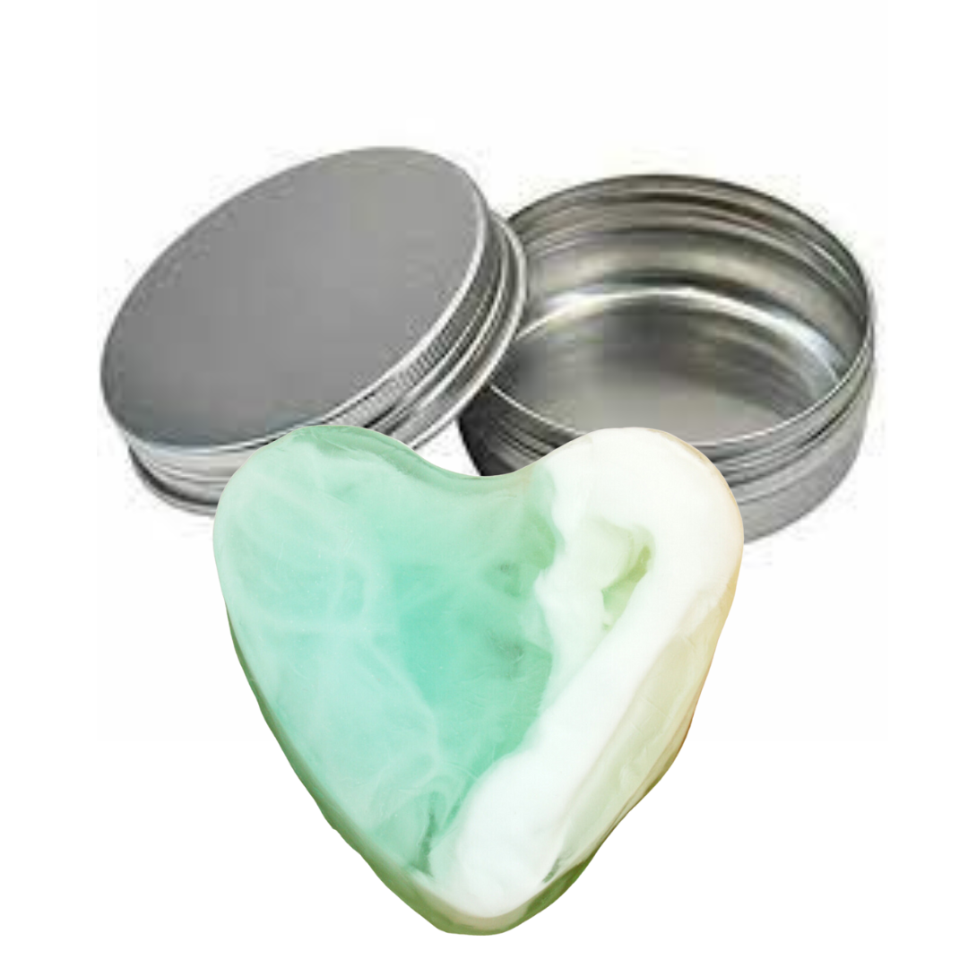 Heart Shampoo Bar in Thai Lime and Mango with Shea Butter, Liquid Gold Oil and Vitamin B5-1