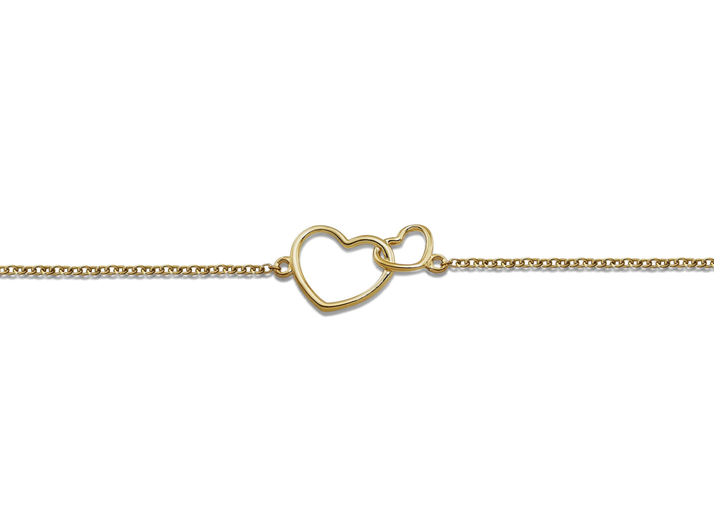 Feel the Spirit Armband Two Hearts Gold-Plated XB005G-0