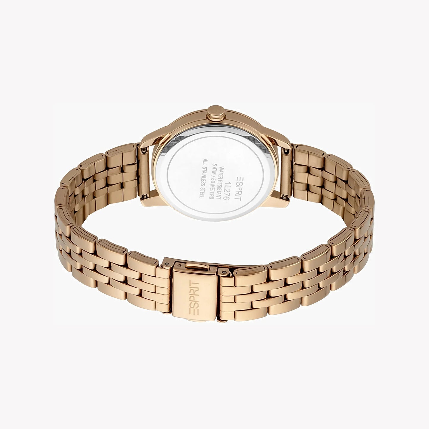 Esprit Women's Rose Gold Stainless Steel Watch, Silver Dial | ES1L227M0035-2