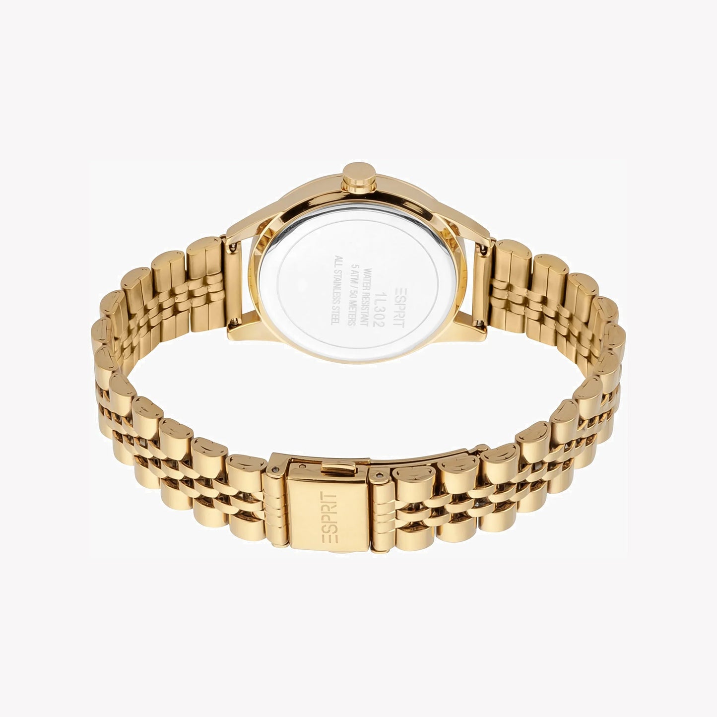 Esprit Women's Gold Stainless Steel Watch, Silver Dial | ES1L202M0035-2