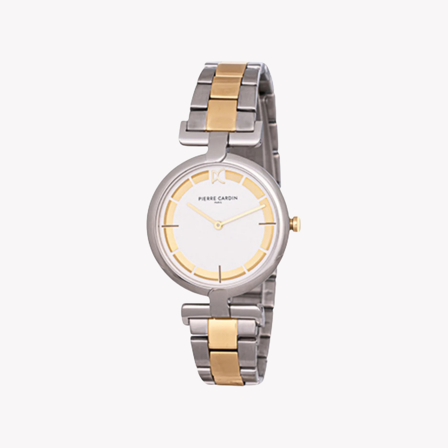 Pierre Cardin Women's Two Tone Silver & Gold Watch, White Dial | CMD.3535-0