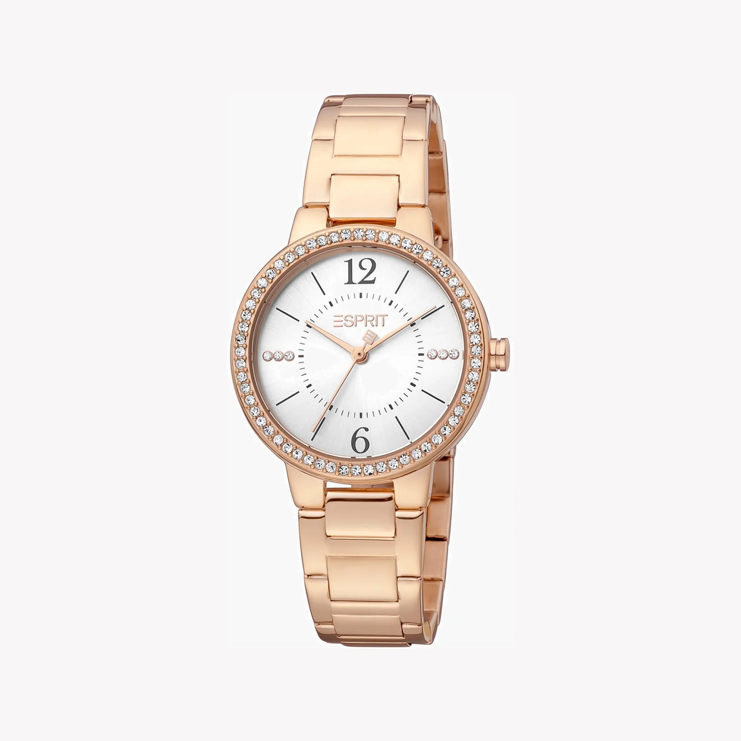 Esprit Women's Rose Gold Stainless Steel Watch, Silver Dial | ES105201004-1