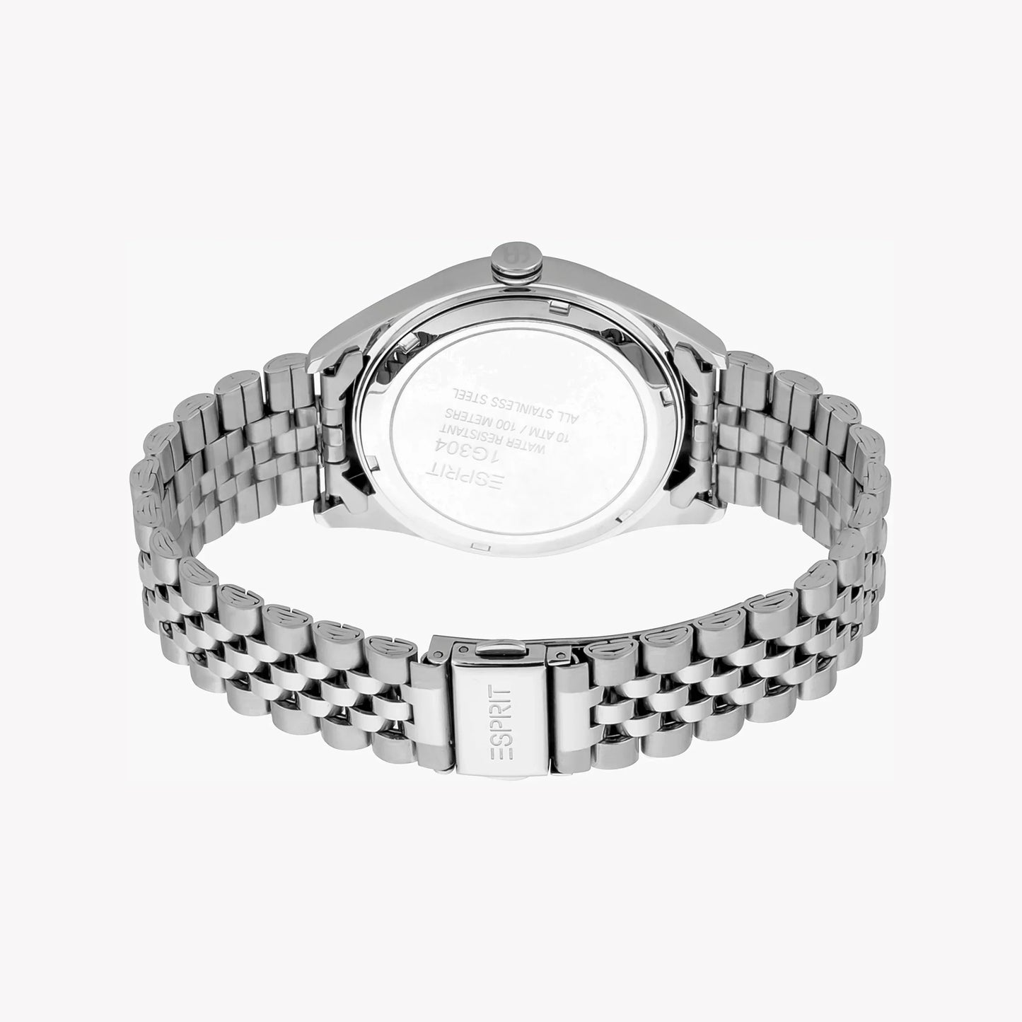 Esprit Men's Silver Stainless Steel Watch, Black Dial | ES1G173M0065-2