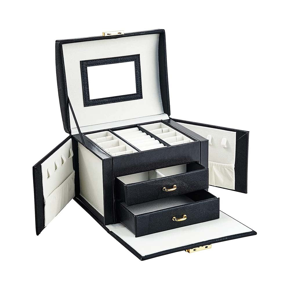 Jewelry bag, in several colors - black-0