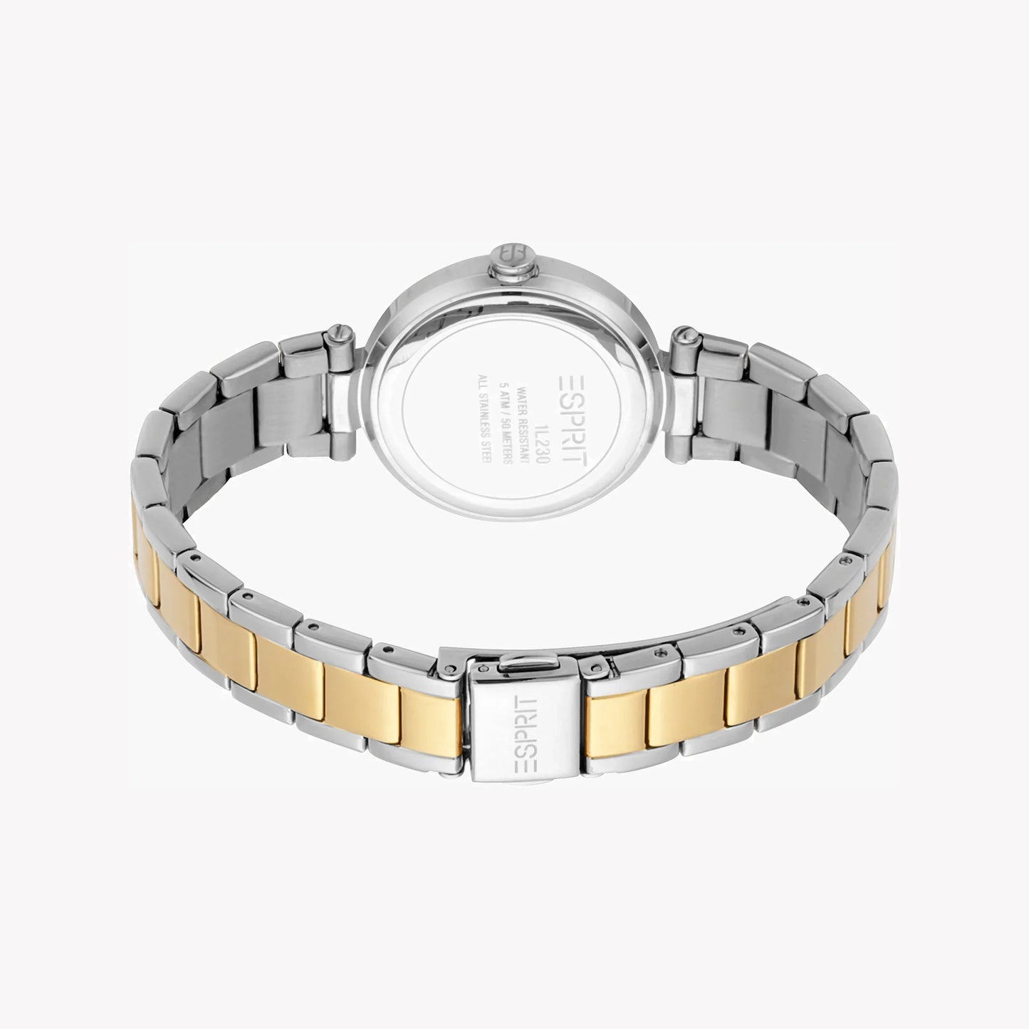 Esprit Women's Silver & Gold Stainless Steel Watch, Silver Dial | ES1L177M0055-3