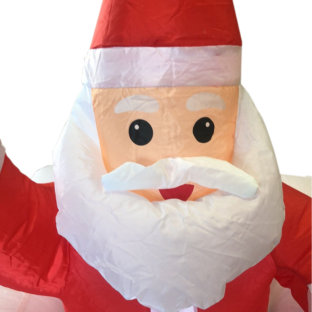 Inflatable Christmas figures - Santa in the chimney-1