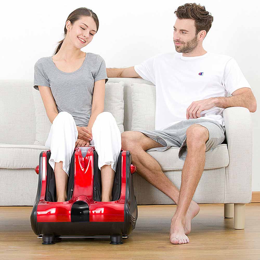 Foot and calf massager, 2 colors - red-2