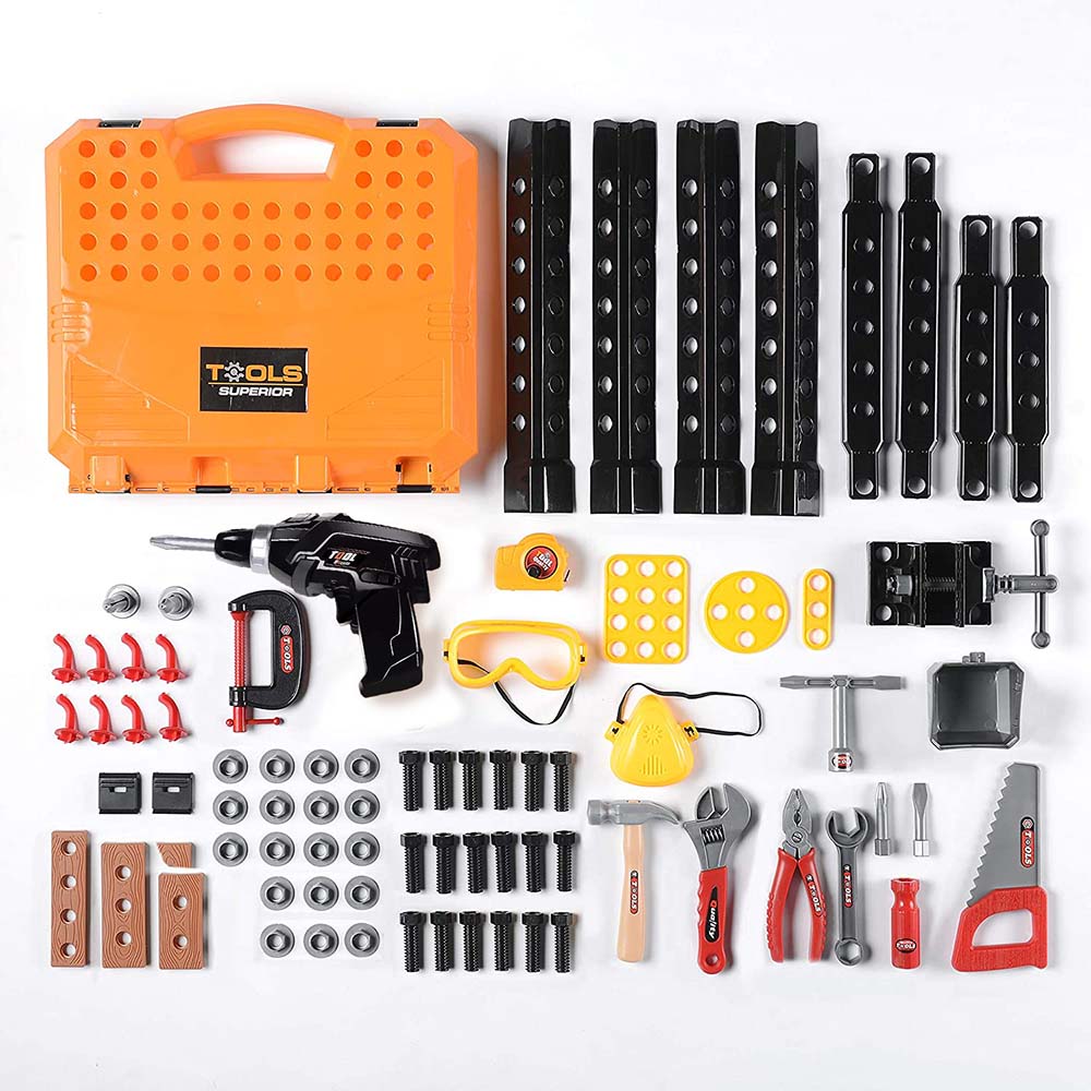 Toy tool table, 100 pcs-2
