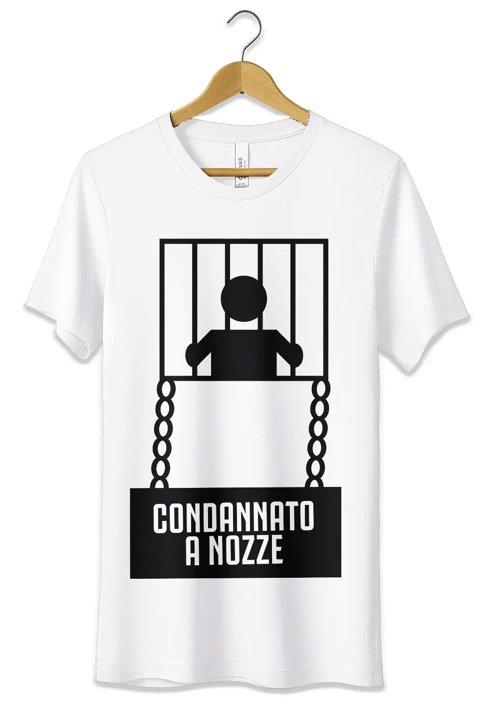 T-Shirt Maglietta Addio al Celibato Condannato a Nozze-1