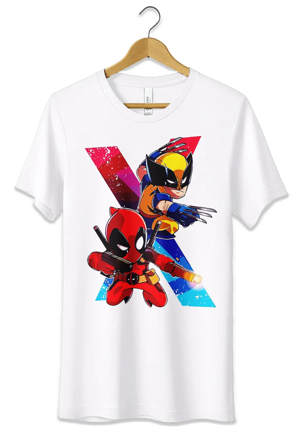 T-Shirt Maglietta Deadpool e Wolverine Film Supereroi-1