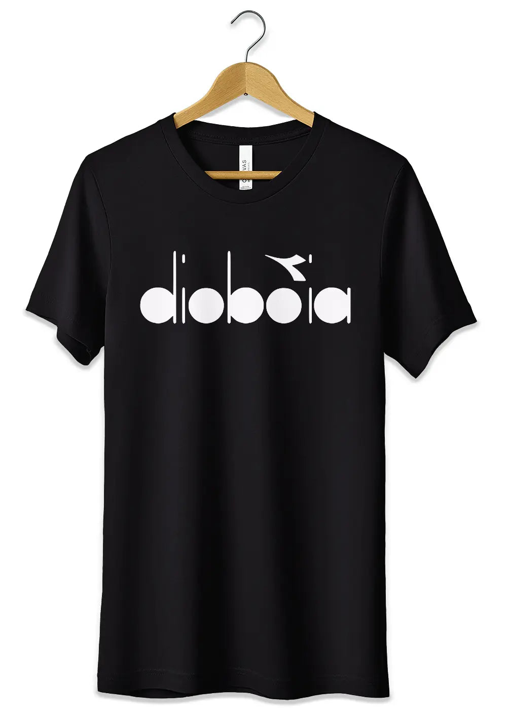 T-Shirt Divertente Dioboia Maglietta Logo Fake Diadora-1