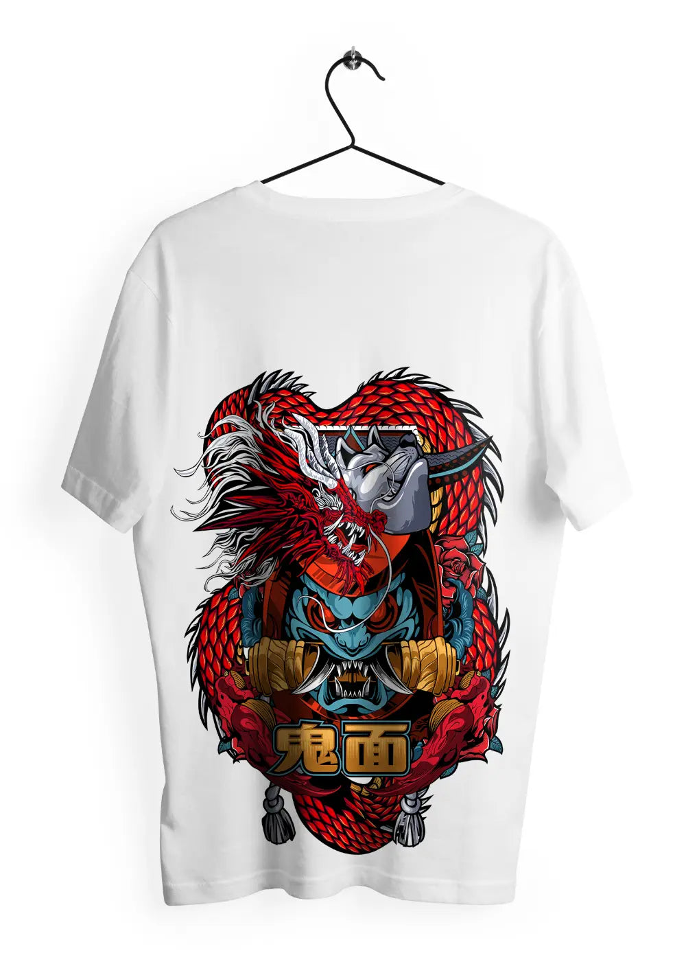 T-Shirt Maglietta Dragone Giapponese Tribale Urban Style-1