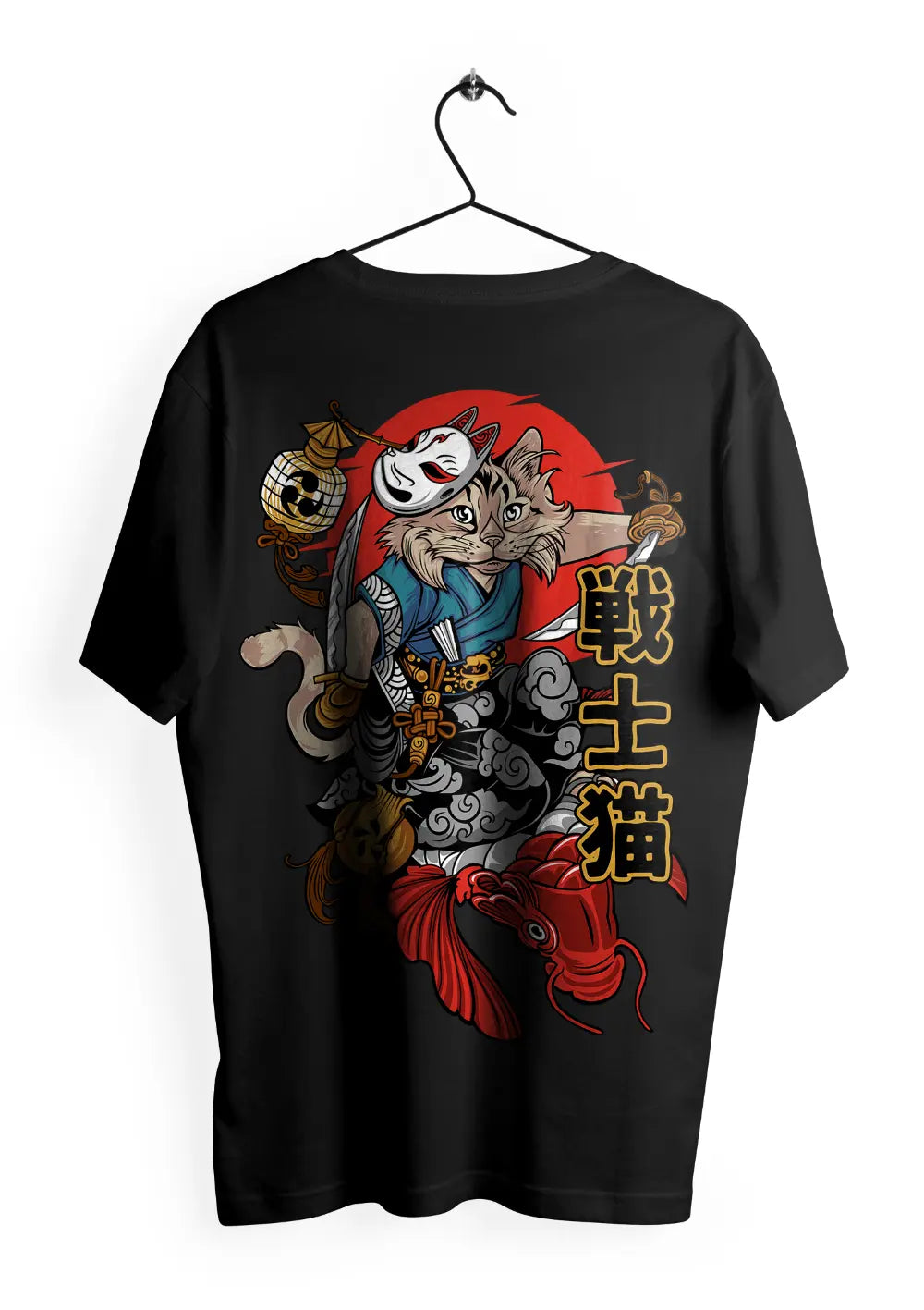 T-Shirt Maglietta Gatto Giapponese Urban Style-1