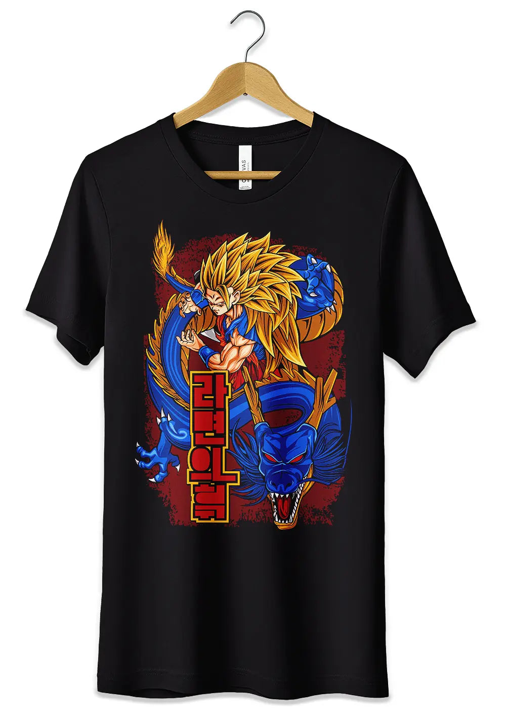 T-Shirt Goku Super Sayan 3 Maglietta Dragon Ball Nera-1