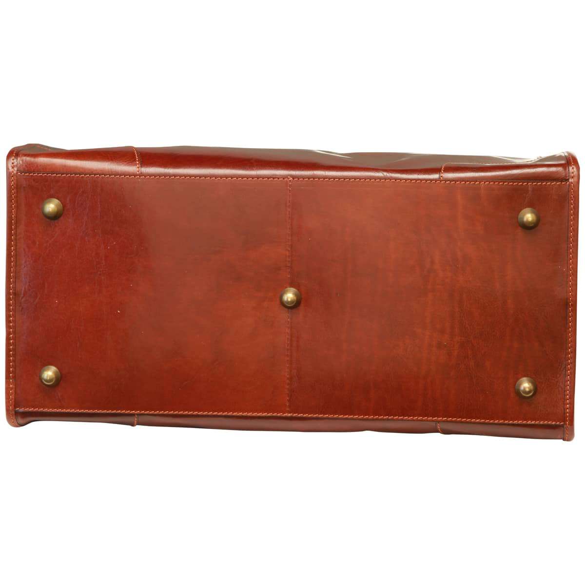 Leather "Old America" Bag (Large) - Brown-1