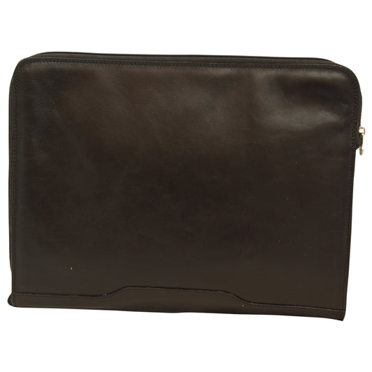 Leather portfolio- Black-0