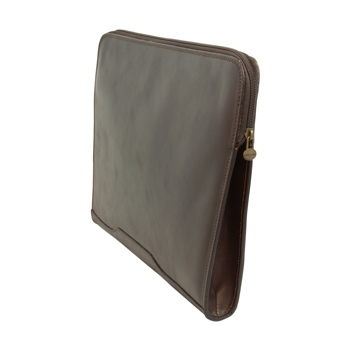 Leather portfolio - Dark brown-1