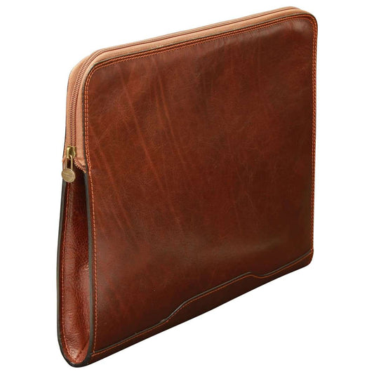 Leather Portfolio - Brown-0