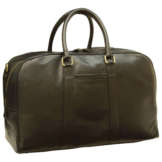 Soft Calfskin Leather Travel Bag - Black-0