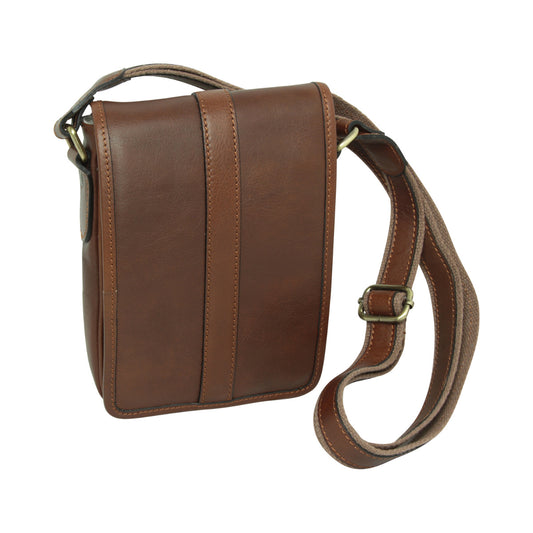 Soft Calfskin Leather Satchel Bag - chestnut-0