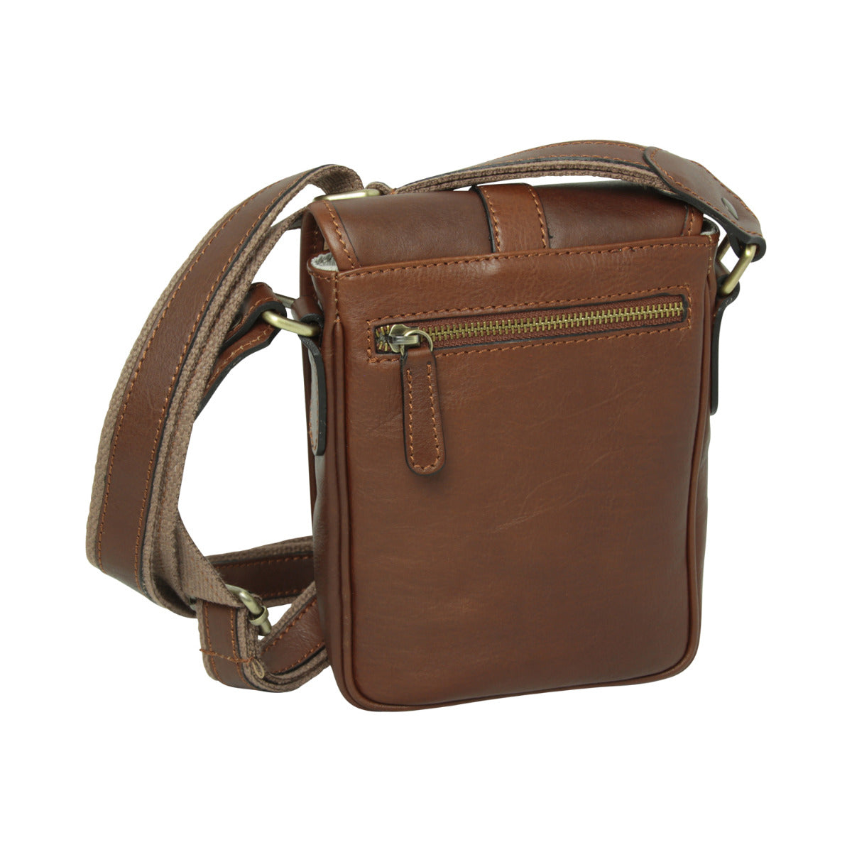 Soft Calfskin Leather Satchel Bag - chestnut-1