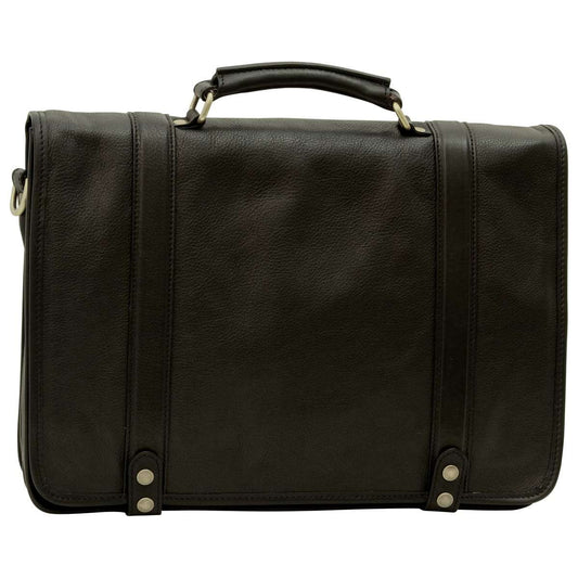 Calfskin Nappa leather briefcase - Black-0