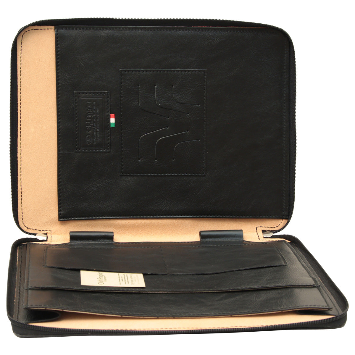 Cowhide leather portfolio - Black-1