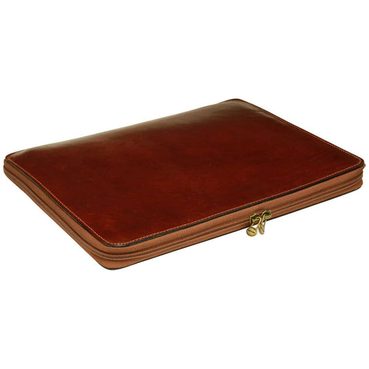Cowhide leather portfolio - Brown-0