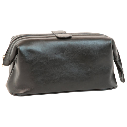Leather Beauty Case - Black-0