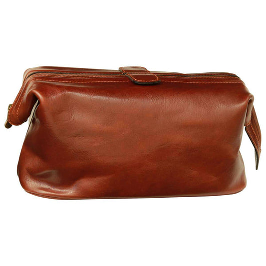 Leather Beauty Case. Brown-0