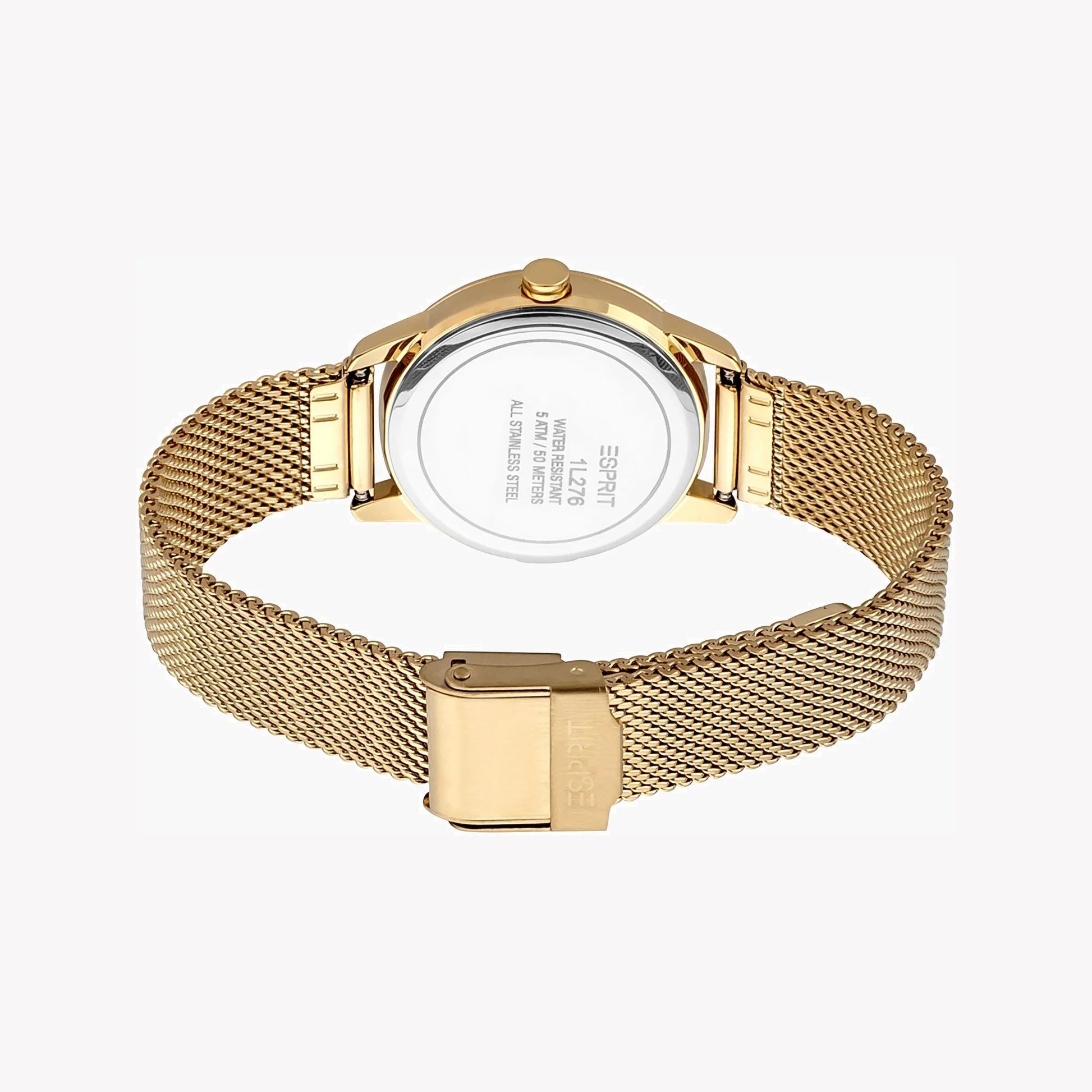 Esprit Women's Gold Stainless Steel Watch, Champagne Dial | ES1L057M0045-2