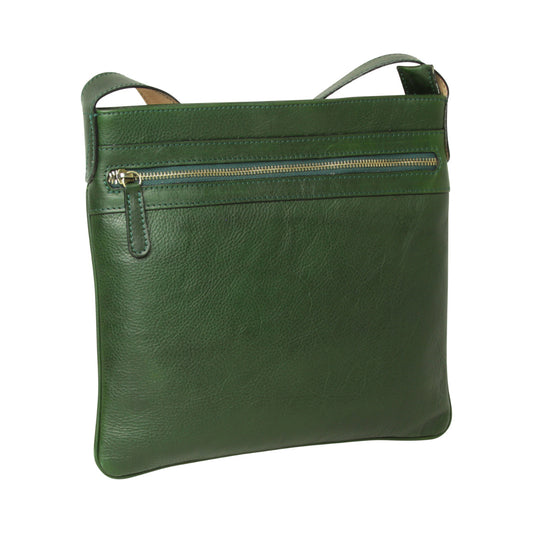 Leather Hip bag - green-0
