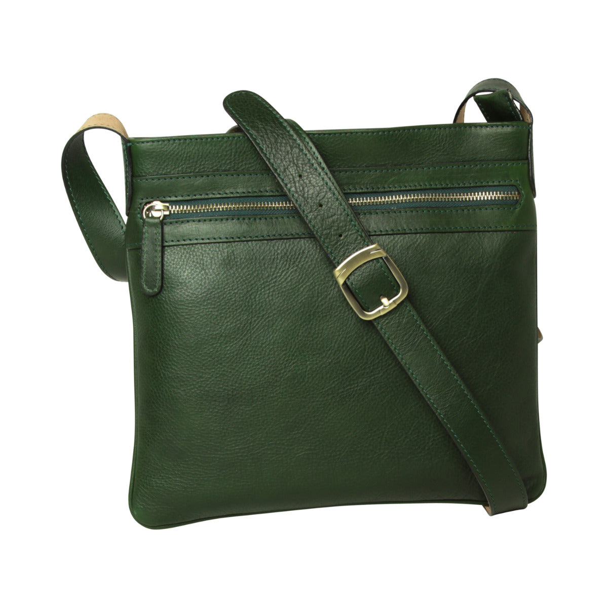 Leather Hip bag - green-1
