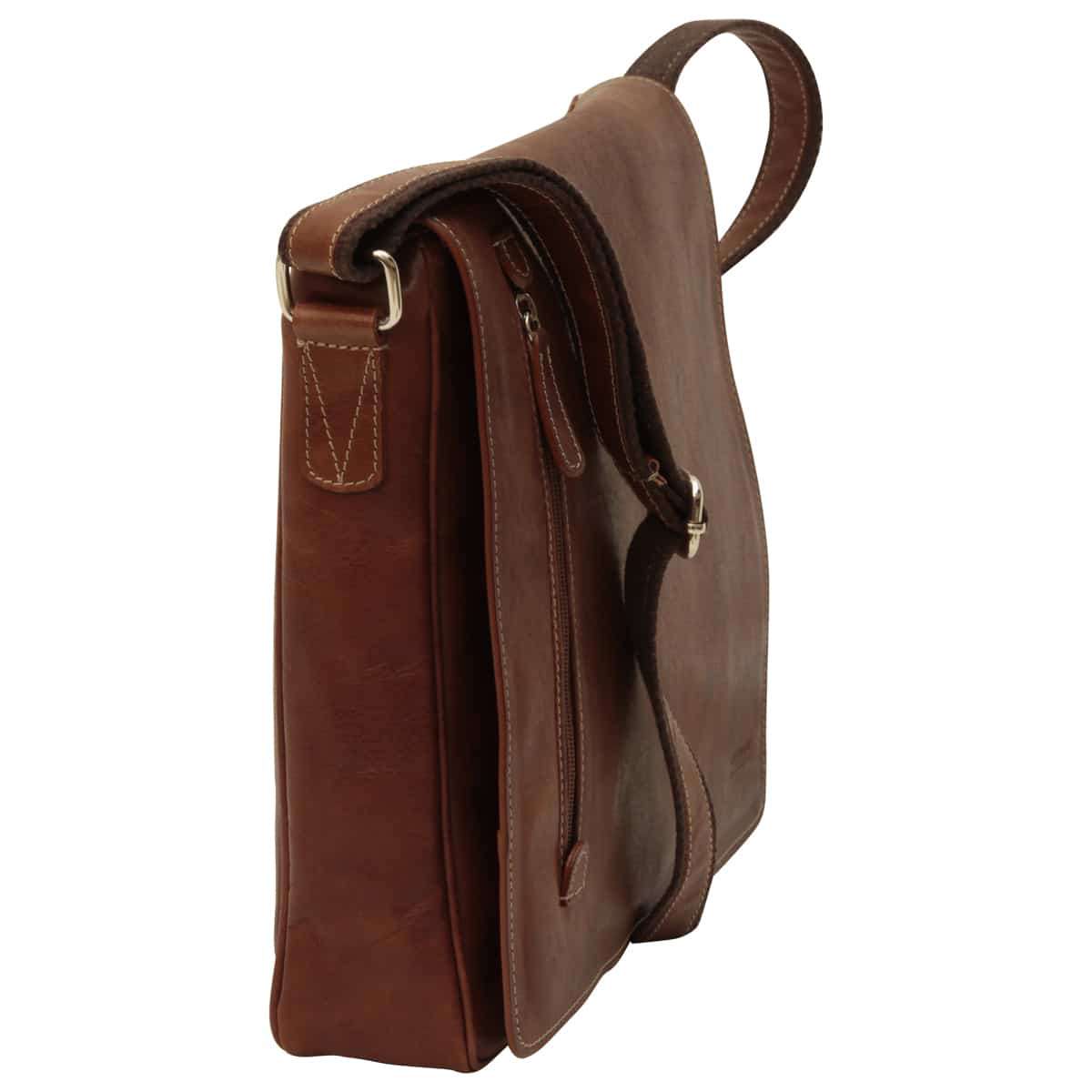 Lightweight Messenger Bag - Chestnut-1