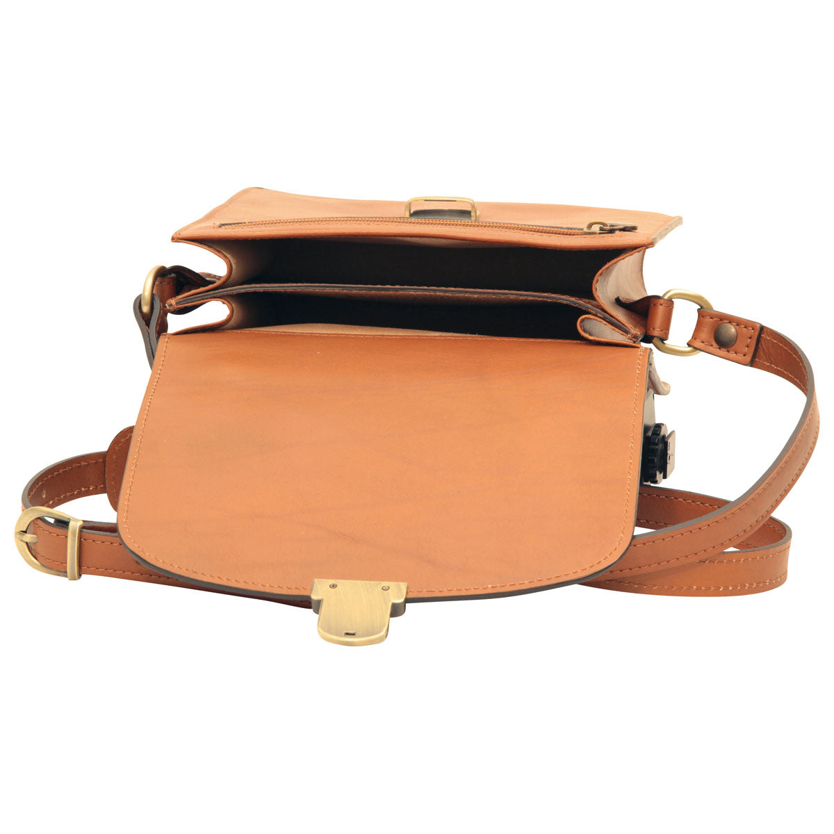 Classica II Leather Satchel - Brown Colonial-1