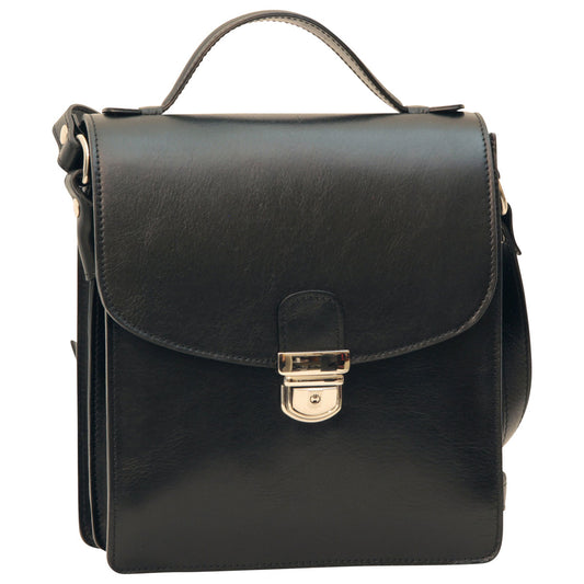 Classica II Leather Satchel - Black-0