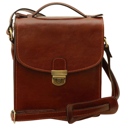 Classica II Leather Satchel - Brown-0