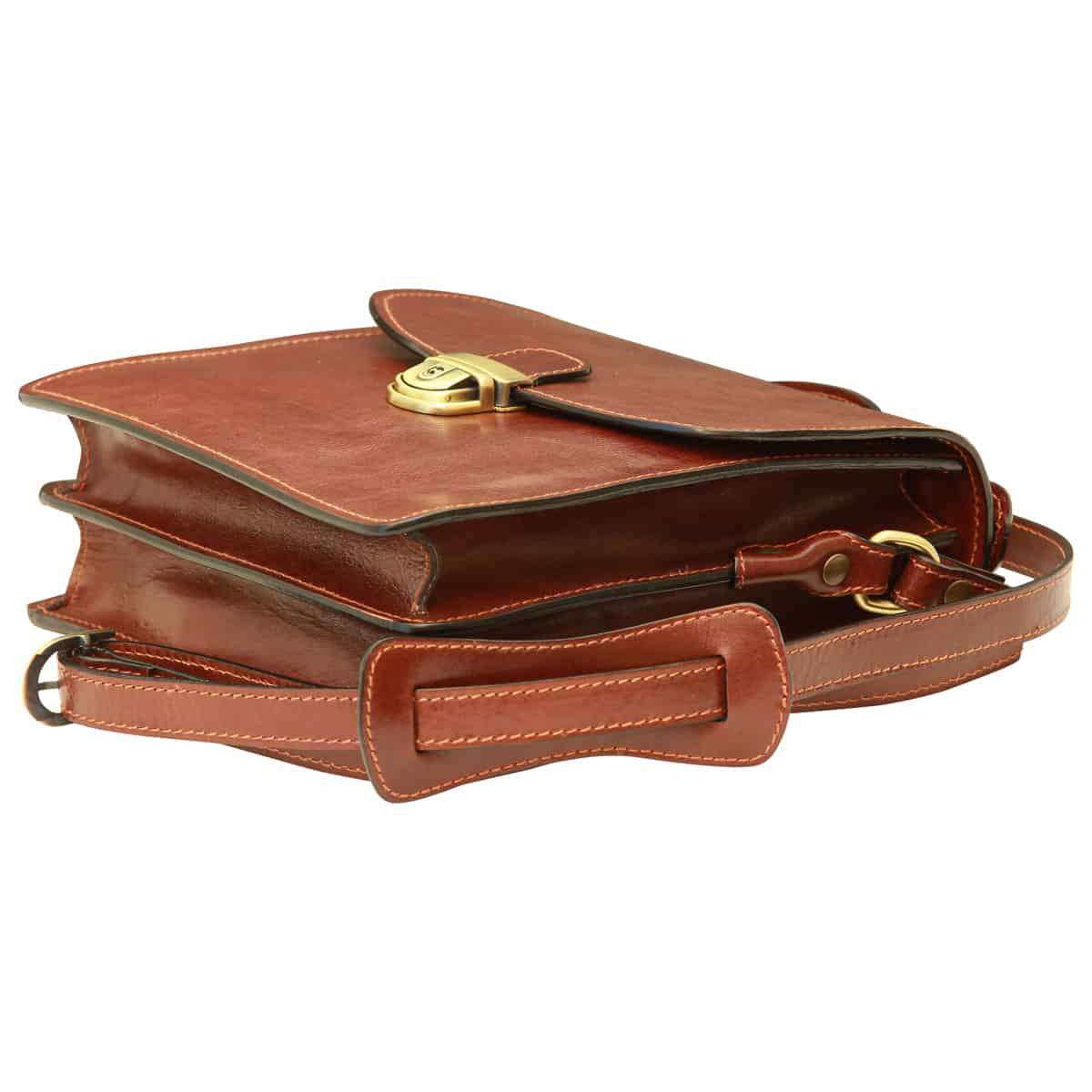 Classica II Leather Satchel - Brown-1