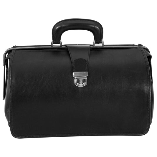 Leather Doctor's Bag - Black-0