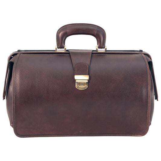 Leather Doctor's Bag - Dark Brown-0