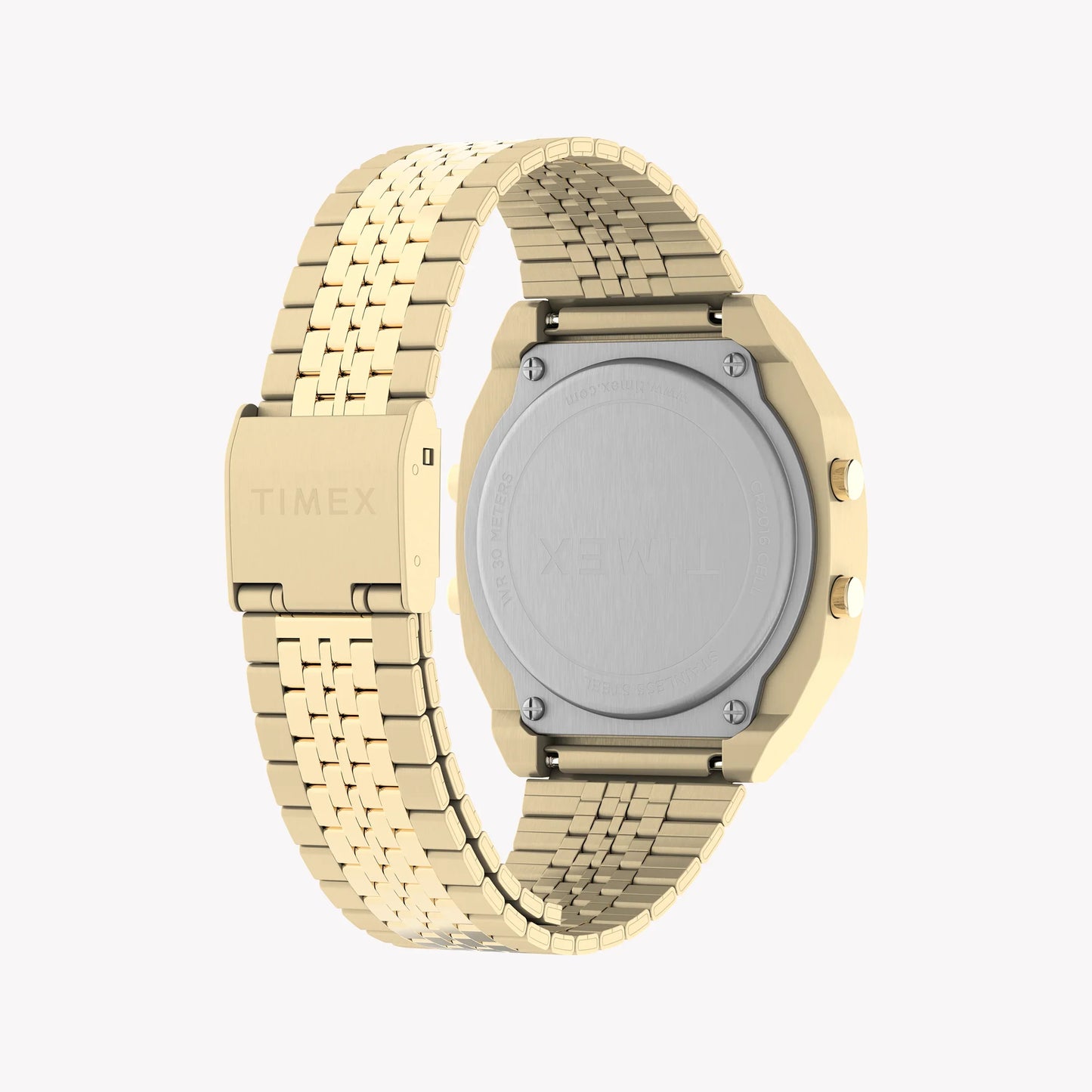 Timex Unisex Gold Tone Stainless Steel Watch, Black Lens | TW2V74300-1