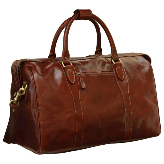 Travel Bag with shoulder strap - Brown-0