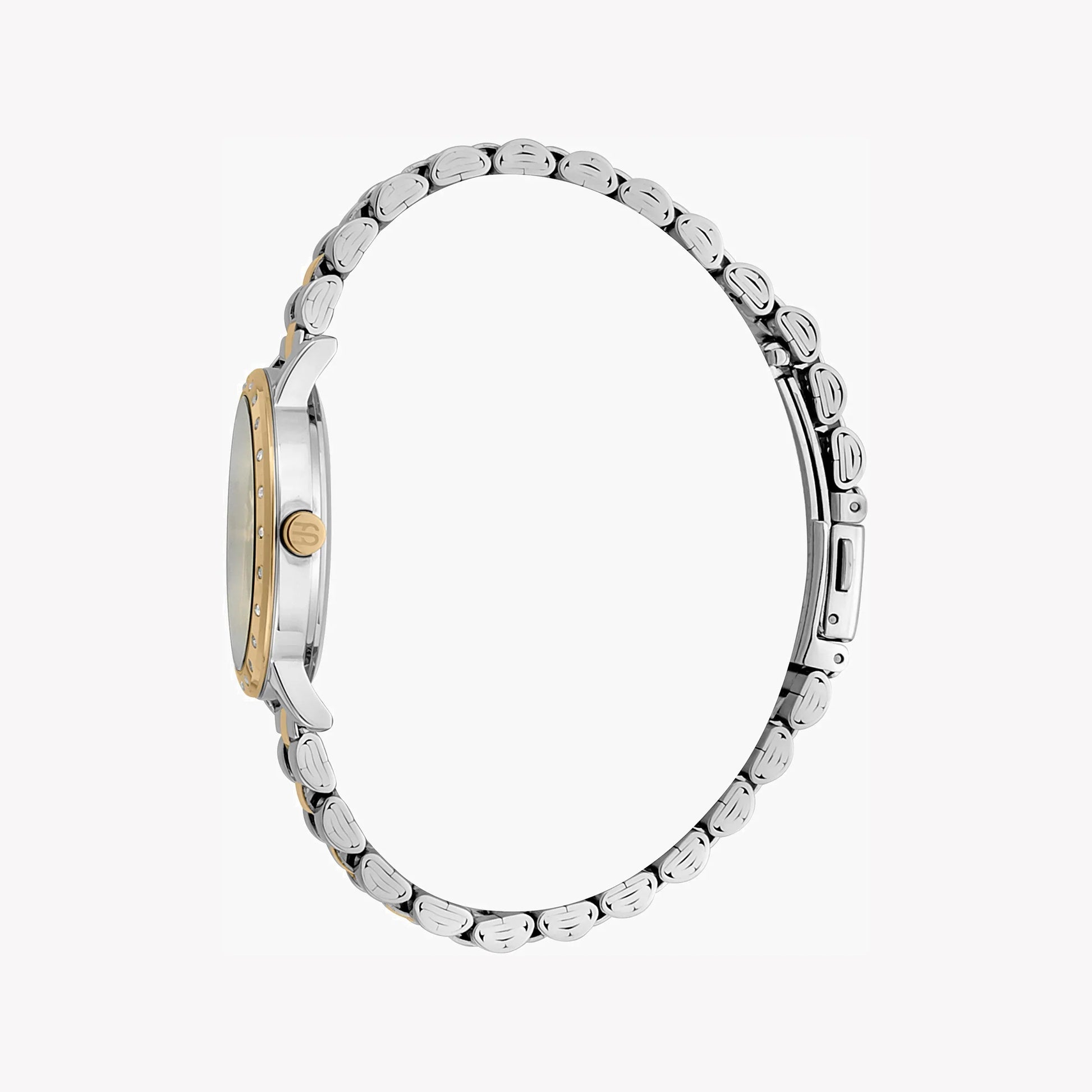 Esprit Women's Silver & Gold Stainless Steel Watch, Silver Dial | ES1L194M0045-1
