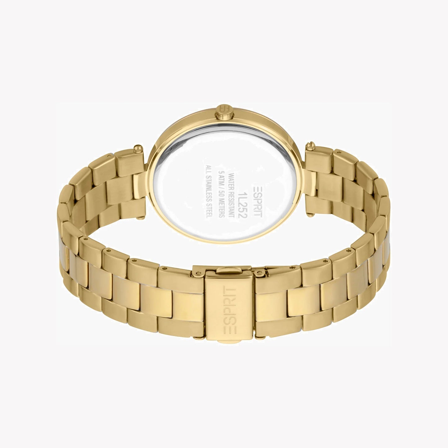 Esprit Women's Gold Stainless Steel Watch, Silver Dial | ES1L136M0015-3