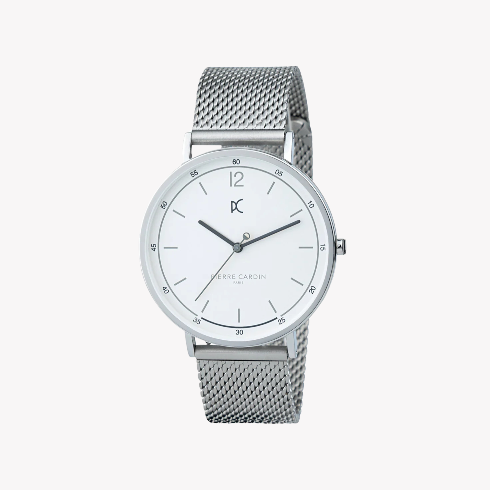 Pierre Cardin Men's Silver Stainless Steel Watch, Round Dial | CBN.3004-0